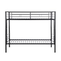 Metal Bunk Bed Black Black Metal