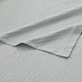 Matelasse Shower Curtain Gray Cotton