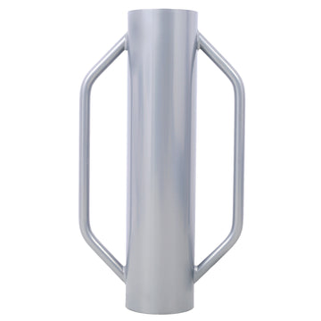 Iron Fence Post Driver, 30Lb Metal Fence Post Driver With Handle, Heavy Duty T Post Pounder Rammer For Installing Fence Post Grey Steel