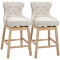 Upholstered Fabric Bar Height Bar Stools, 180 Swivel Trim Pub Chairs, 30