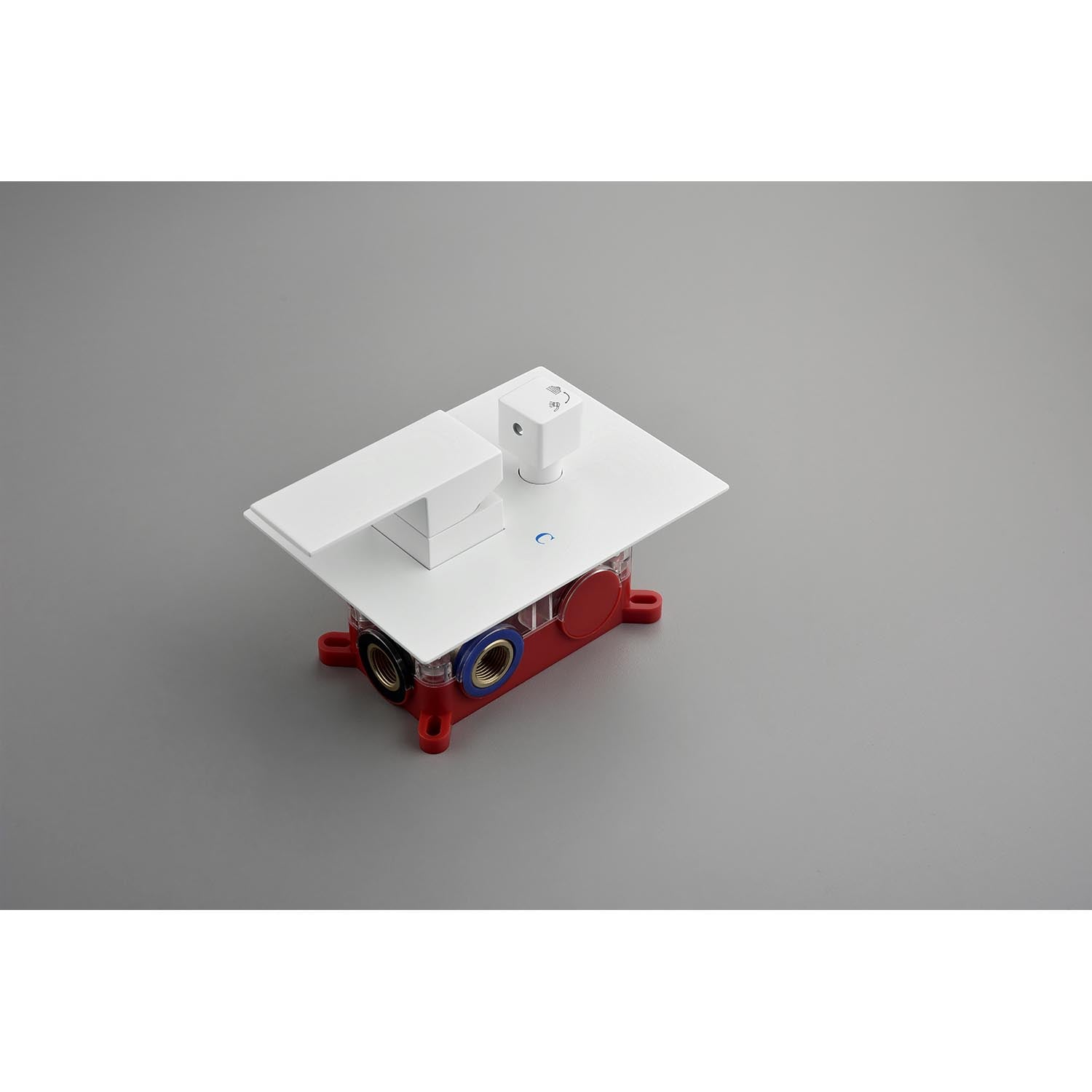 16" Shower Head System Ceiling Mounted Shower One White Wall Mounted Bathroom Brass