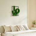 Moss Letter Metal Wall Art Green Iron