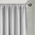 Invertible Curtain Panel Only 1 Pc Panel Navy Silver Polyester