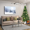 Framed Canvas Wall Art Decor Painting For Chrismas, Winter Pine Forest Chrismas Gift Painting For Chrismas Gift, Decoration For Chrismas Eve Office Living Room, Bedroom Decor Ready To Han Rectangle