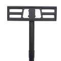 Mobile Tv Stand On Wheels, Height Adjustable Tilt Rolling Tv Stand With Media Shelf For 23 60 Inch Led, Lcd, Oled Flat&Curved Tvs, Holds Up To 55Lbs, Max Vesa 400X400Mm Black Stainless Steel