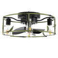 Flush Mount Ceiling Fans With Lights And Remote Control Green Caged Low Profile Ceiling Fan Modern Metal Ceiling Fanfor Farmhouse Dining Room Bedroom Kitchen Living Room Green Modern Iron