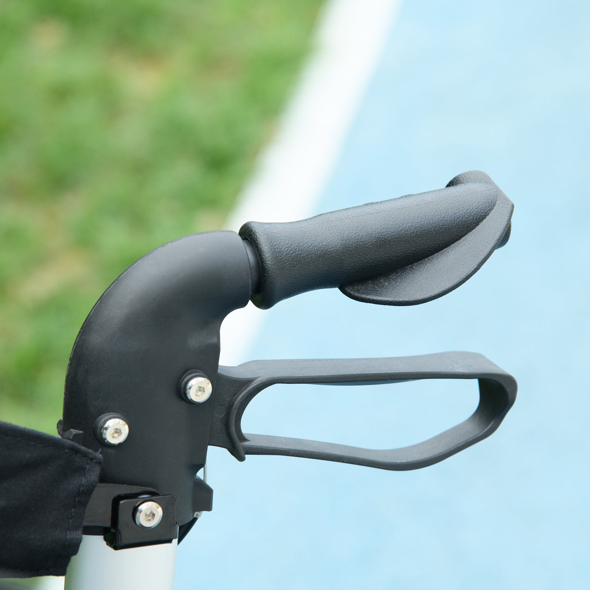 Rollator Walker With Seat And Backrest, Height Adjustable Aluminum Rolling Walker With 10'' Front Wheels, Storage Bag, Lightweight Mobility Walking Aid For Seniors, Adults, 300Lb Capacity, Blue Light Blue Aluminium