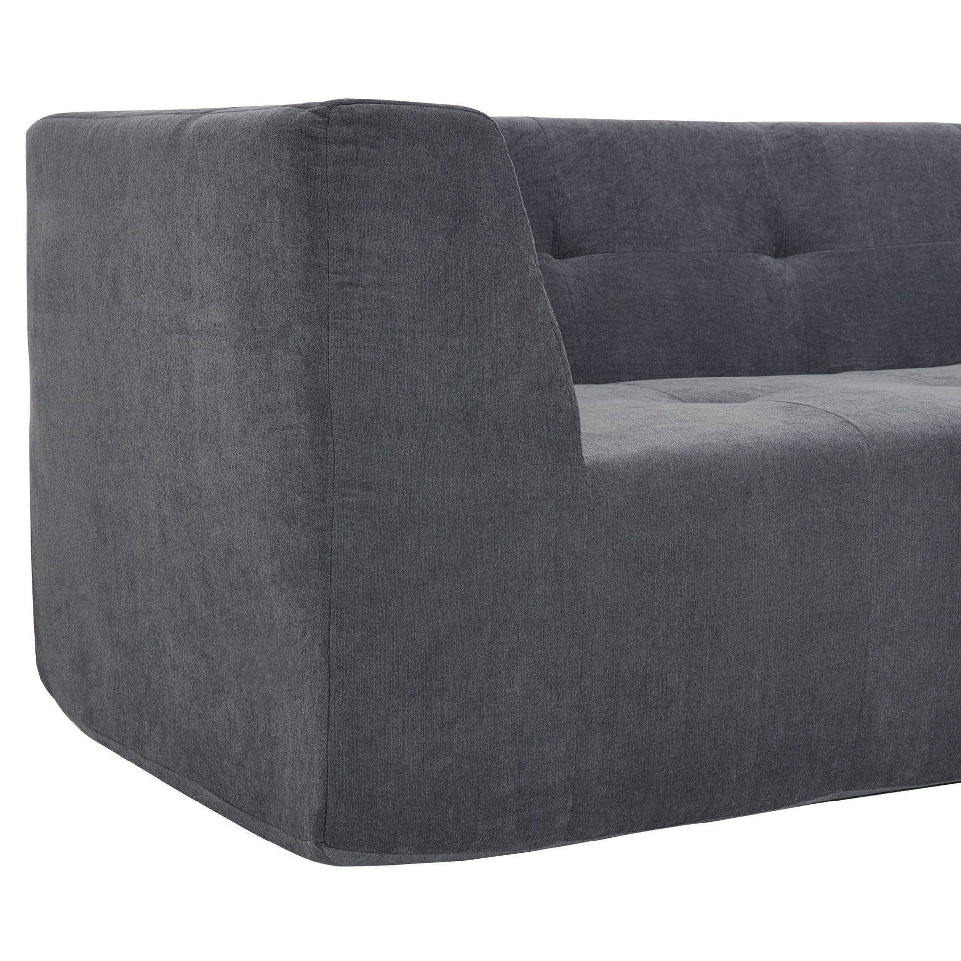 110.2*72.8" Modular Modular Combination Living Room Sofa Set, Modern Minimalist Sofa, Living Room Upholstered Sofa Bed, Bedroom, 3Pcs Computer Free Combination, L Shaped,Dark Grey Dark Grey Foam Chenille 3 Seat