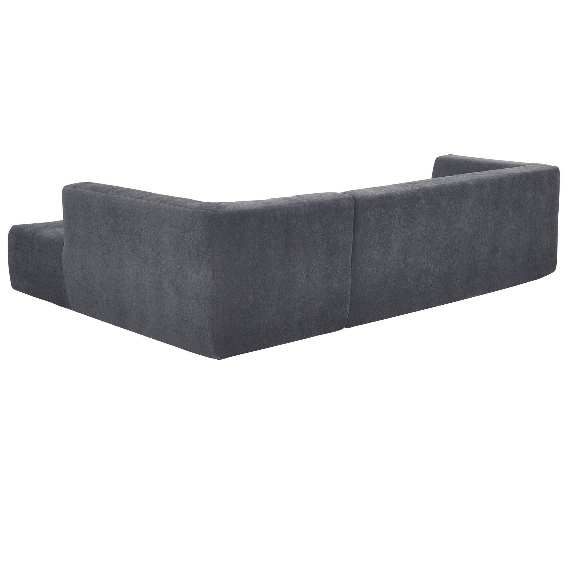 110.2*72.8" Modular Modular Combination Living Room Sofa Set, Modern Minimalist Sofa, Living Room Upholstered Sofa Bed, Bedroom, 3Pcs Computer Free Combination, L Shaped,Dark Grey Dark Grey Foam Chenille 3 Seat
