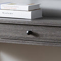 Console Table With One Drawer And Two Open Shelves Grey Gray Particle Board