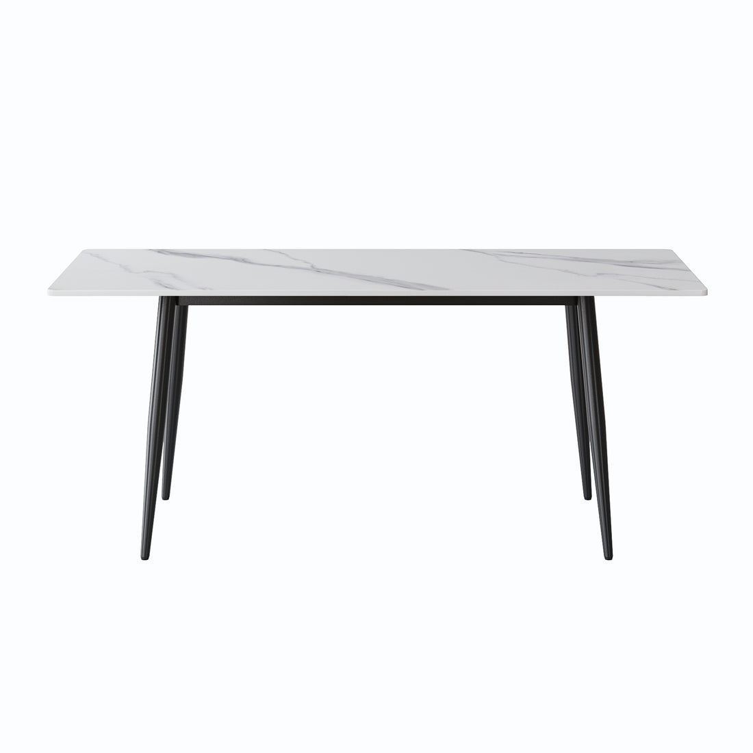 1.6 M Dining Table Panel Only The Turntable White Marble