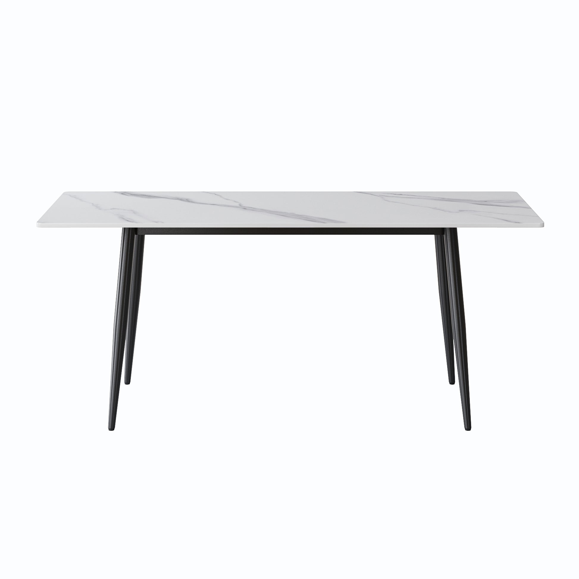 1.6 M Dining Table Panel Only The Turntable White Marble