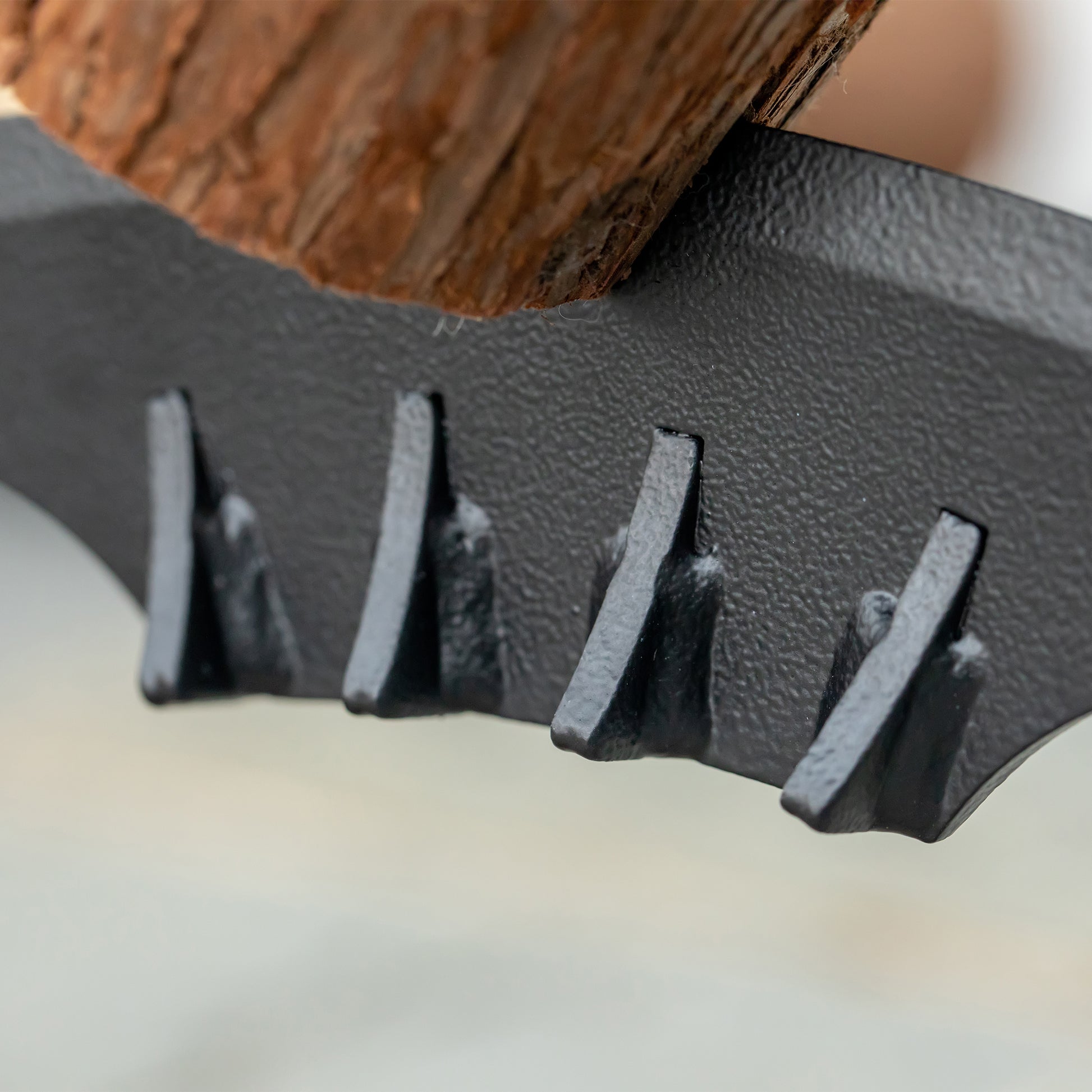 Firewood Kindling Splitter Stand With Hand Guard, Wood Splitter, Carbon Steel Manual Wood Cracker, Log Wedge Cutter, Single Blade, Black, 8.75" Dia X 12.25" H Black Steel