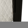 Lidia Wing Headboard Beige Fabric