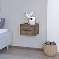 Floating Nightstand Calion, Bedroom, Dark Brown Dark Brown Particle Board Engineered Wood