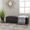 Glouster Storage Ottoman V2 Brown Pu