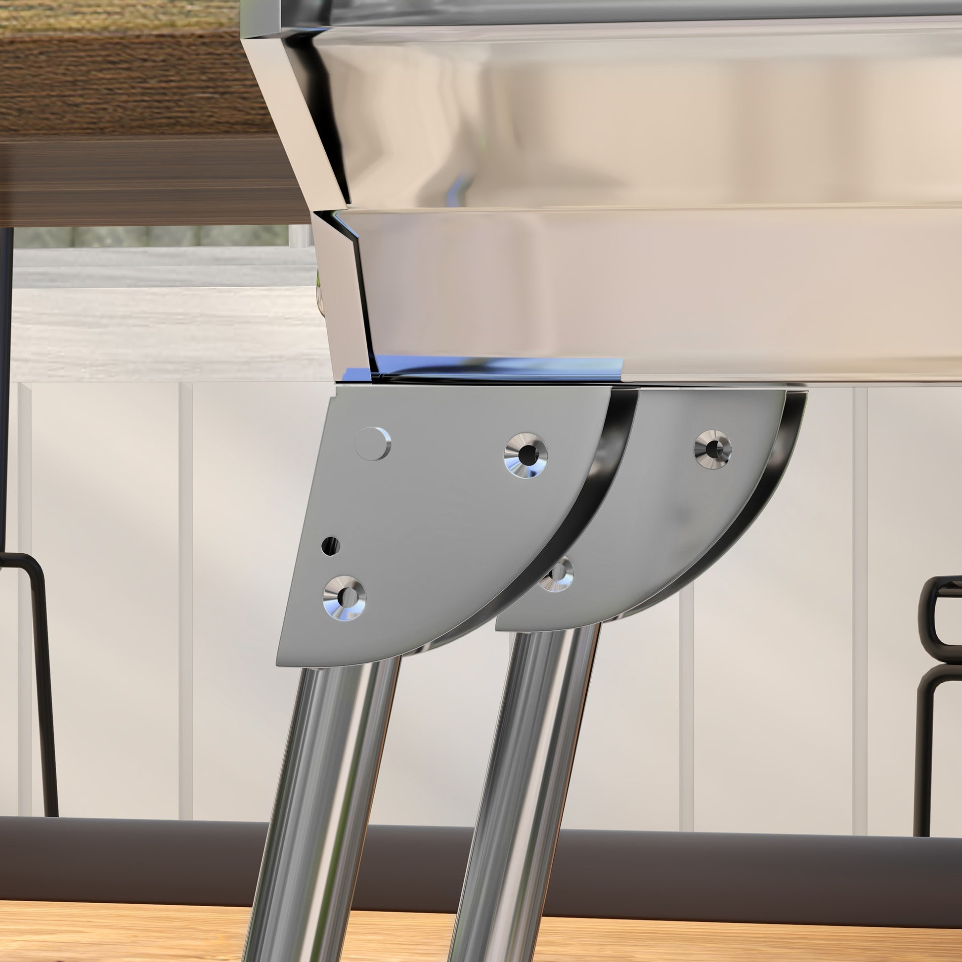 Portable Charcoal Grill, Stainless Steel Folding Outdoor Bbq Grill For Backyard Cooking, Camping, Picnic, Party, Tailgating And Travel With Pan, Grill Rack, Shelves, Hooks Silver Metal