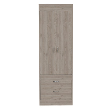 Armoire Tarento, Bedroom, Light Gray Light Gray Particle Board Engineered Wood