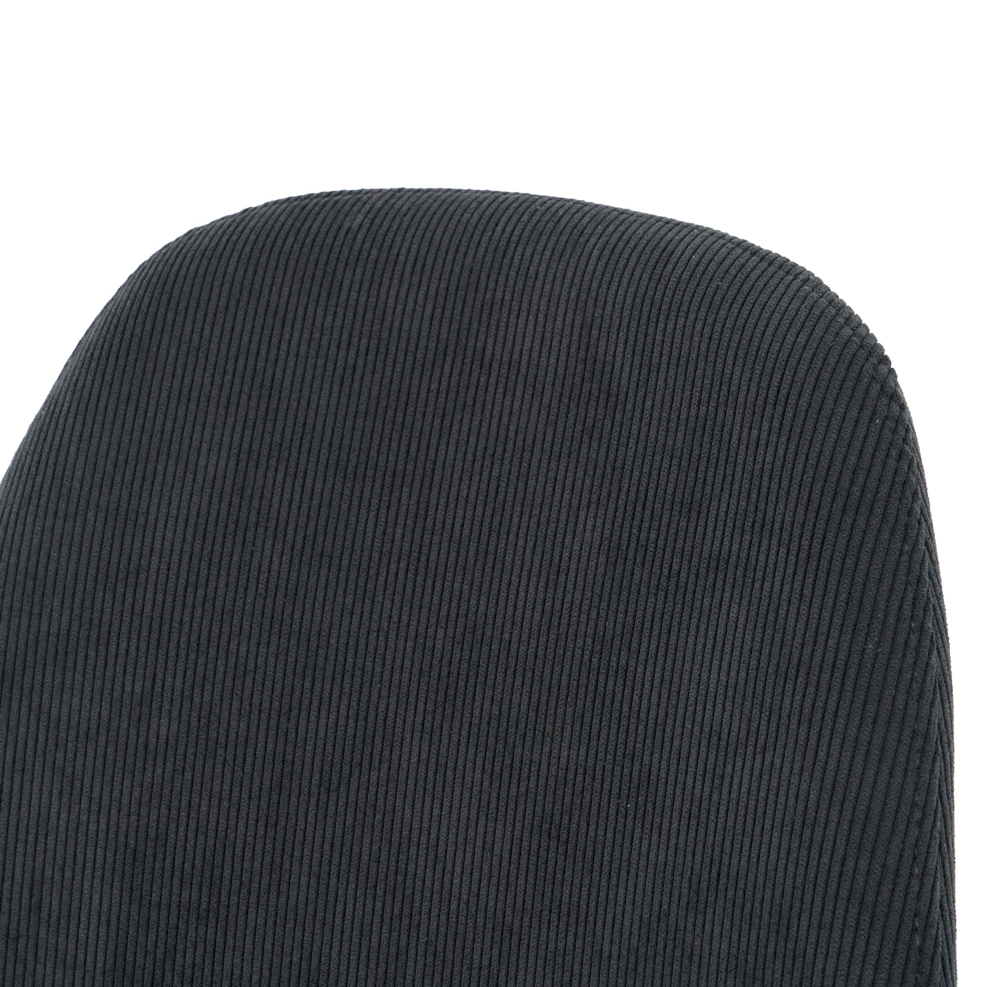 Deep Grey Modern Fabric Chairs With Wood Transfer Metal Leg Set Of 4 Dark Gray Metal