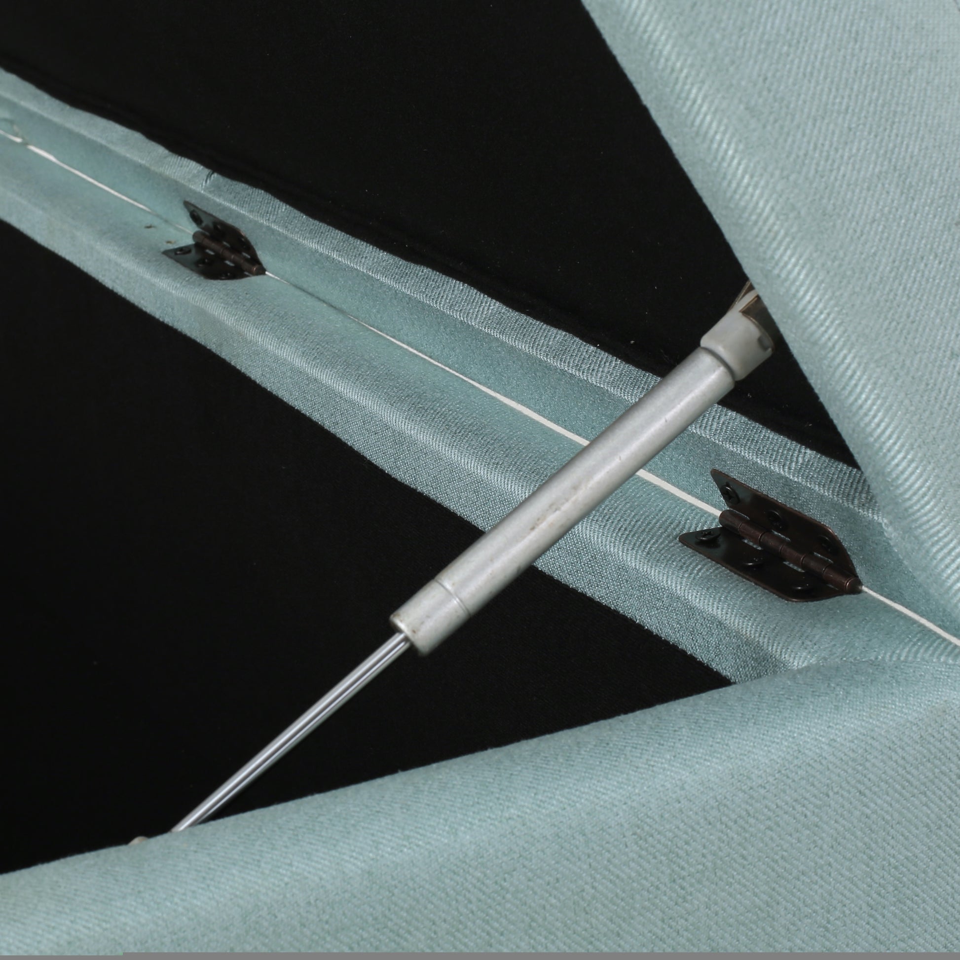 Brentwood Storage Ottoman Light Blue Fabric