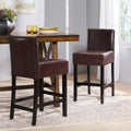 Zuma Kd Counter Stool Brown Leather