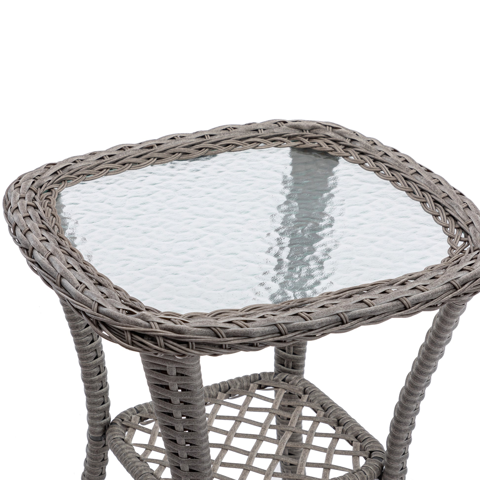 3 Pieces Outdoor Swivel Rocker Patio Chairs, 360 Degree Rocking Patio Conversation Set With Thickened Cushions And Glass Coffee Table For Backyard, Khaki Khaki Steel
