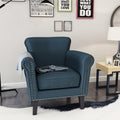 Club Chair Navy Blue Fabric