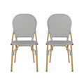 Arthur French Bistro Chair Natural & Light Brown Aluminium