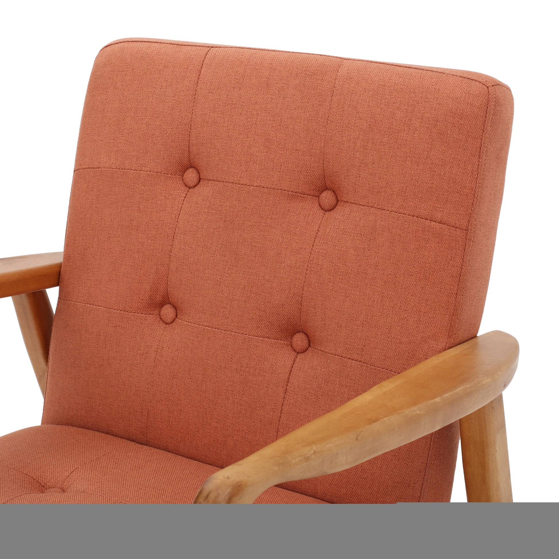 Club Chair Orange Fabric