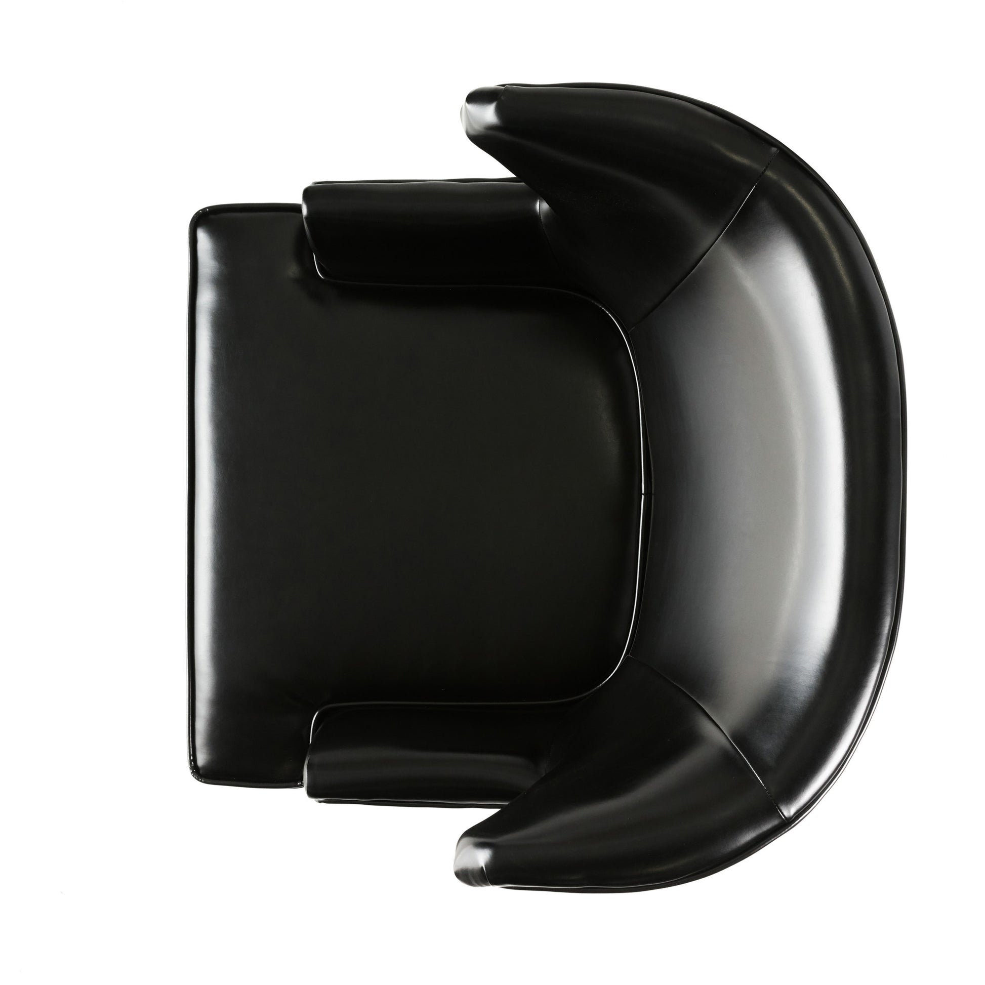 Canterbury Hi Back Wing Chair Black Leather