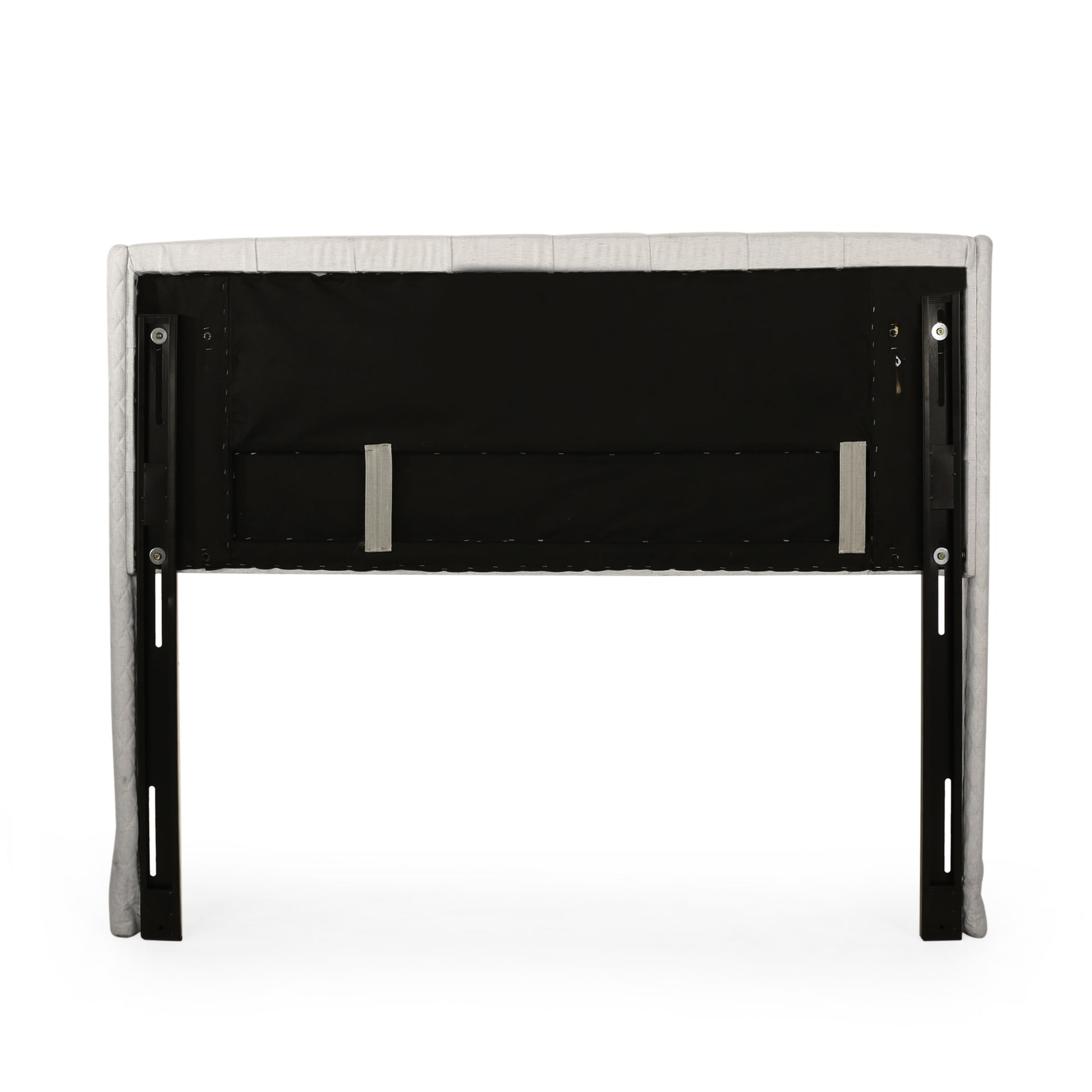 Lidia Wing Headboard Beige Fabric