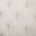 Lidia Wing Headboard Beige Fabric