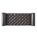 Hayes Armed Storage Bench Brown Pu