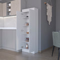 Pantry Cabinet Clinton, Kitchen, White White Particle Board Engineered Wood
