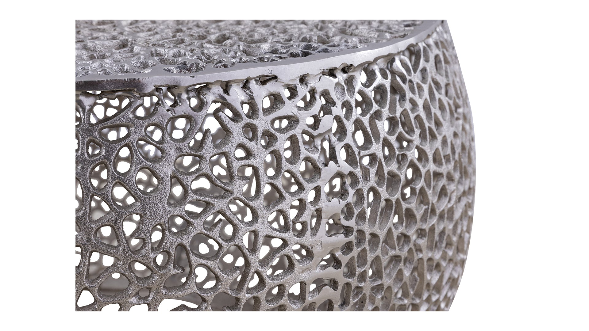 T3502 32 Round Coffee Table In Silver Silver Primary Living Space Contemporary,Modern Round Coffee & End Tables Aluminum Aluminium