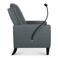 Recliner Chairs For Adults, Adjustable Recliner Sofa With Mobile Phone Holder & Cup Holder, Modern Reclining Chairs Fabric Push Back Recliner Chairs For Living Room, Bedroom, Gray Grey Foam Polyester