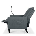 Recliner Chairs For Adults, Adjustable Recliner Sofa With Mobile Phone Holder & Cup Holder, Modern Reclining Chairs Fabric Push Back Recliner Chairs For Living Room, Bedroom, Gray Grey Foam Polyester