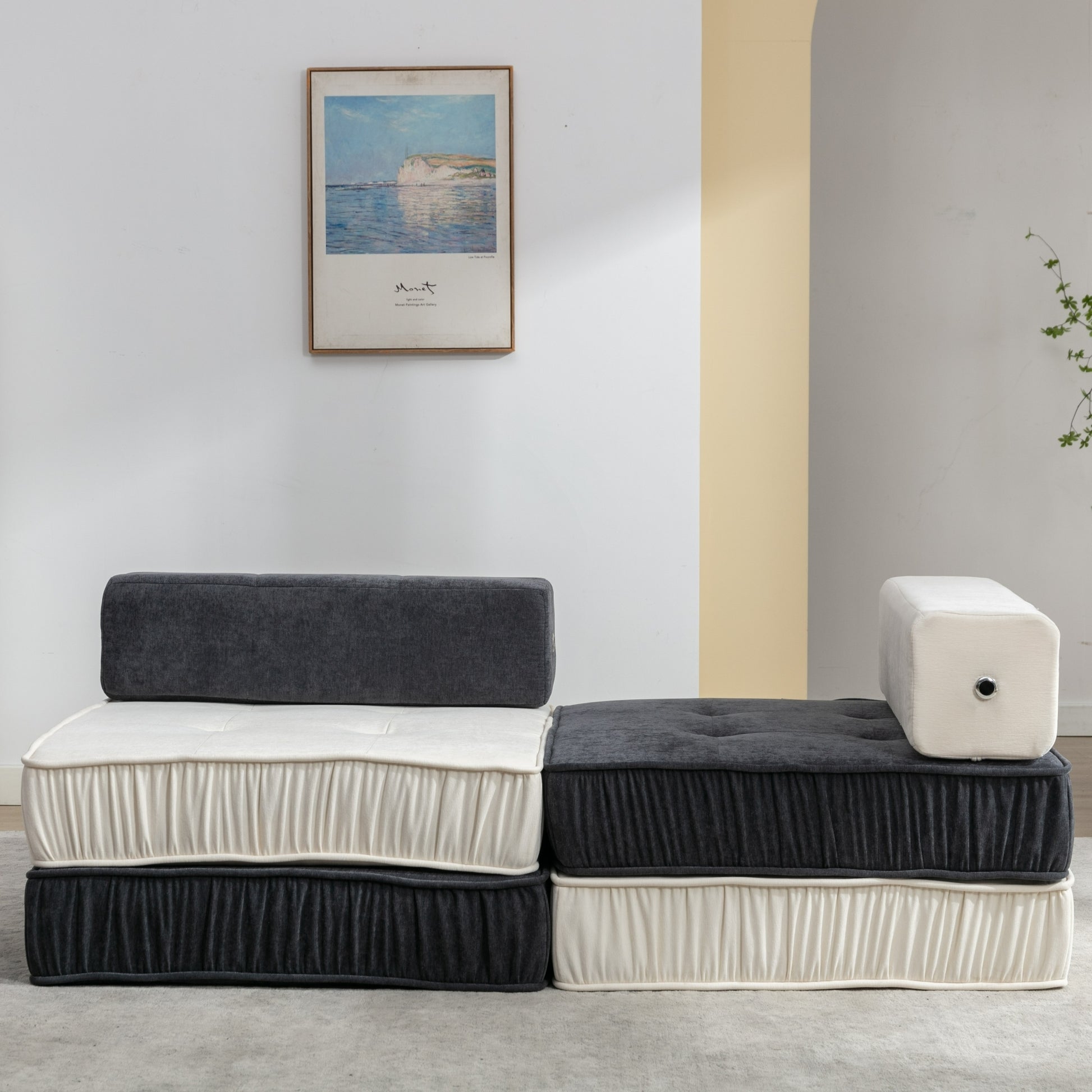 Folding Sofa Bed, Futon Sleeper Chair, Convertible Chair Floor Couch & Sleeping Mattress For Living Room, Guest Room, Home Office, Apartment, Small Space, Bed, Removable Back Cushion, Orange, 1 Seat Orange Chenille Primary Living Space Pillow Back Soft