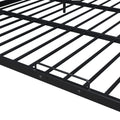 Full Xl Over Queen Metal Bunk Bed, Black Black Iron