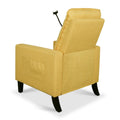 Recliner Chairs For Adults, Adjustable Recliner Sofa With Mobile Phone Holder & Cup Holder, Modern Reclining Chairs Fabric Push Back Recliner Chairs For Living Room, Bedroom, Yellow Yellow Foam Polyester