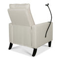 Recliner Chairs For Adults, Adjustable Recliner Sofa With Mobile Phone Holder & Cup Holder, Modern Reclining Chairs Fabric Push Back Recliner Chairs For Living Room, Bedroom, Beige Beige Foam Polyester
