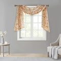 Printed Floral Voile Sheer Scarf Blush Polyester