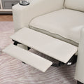 Recliner Chairs For Adults, Adjustable Recliner Sofa With Mobile Phone Holder & Cup Holder, Modern Reclining Chairs Fabric Push Back Recliner Chairs For Living Room, Bedroom, Beige Beige Foam Polyester