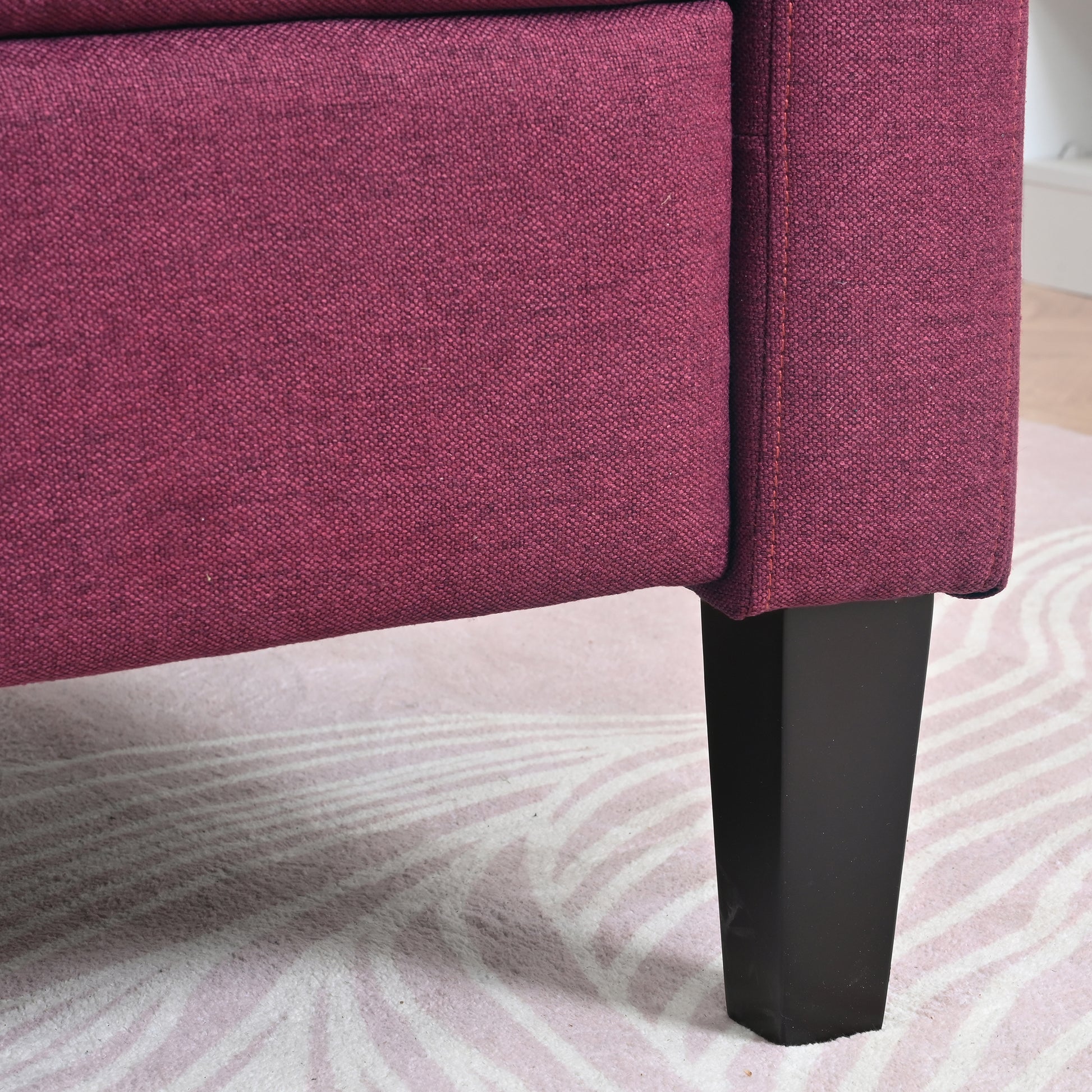 Recliner Chairs For Adults, Adjustable Recliner Sofa With Mobile Phone Holder & Cup Holder, Modern Reclining Chairs Fabric Push Back Recliner Chairs For Living Room, Bedroom, Red Red Foam Polyester