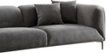 Wks2G Light Gray Sofa Can Be Placed In The Studio, Living Room, Attic Multiple Scenes, Modern Style Simple Fashion, Size 89.37* 35.43* High 28.74 Inches Gray Fabric 3 Seat