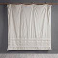 3 Piece Cotton Seersucker Comforter Set Ivory Cotton