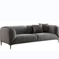 Wks2G Light Gray Sofa Can Be Placed In The Studio, Living Room, Attic Multiple Scenes, Modern Style Simple Fashion, Size 89.37* 35.43* High 28.74 Inches Gray Fabric 3 Seat