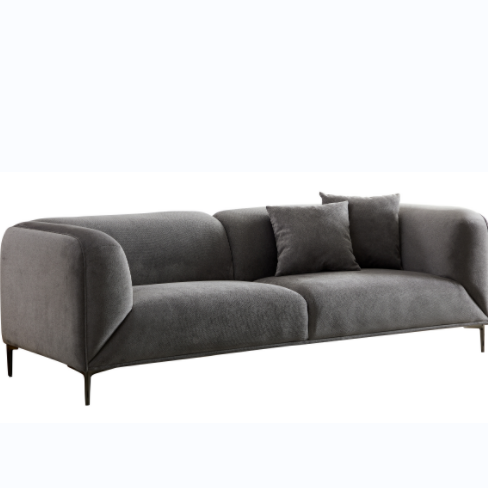 Wks2G Light Gray Sofa Can Be Placed In The Studio, Living Room, Attic Multiple Scenes, Modern Style Simple Fashion, Size 89.37* 35.43* High 28.74 Inches Gray Fabric 3 Seat
