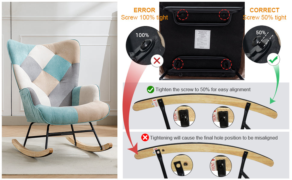 Modern Patchwork Accent Chair With Solid Wood Armrest And Feet, Mid Century Modern Accent Sofa, Fabric Sofa Chair For Living Room Bedroom Studio, Comfy Side Armchair For Bed Green Foam Cotton Linen