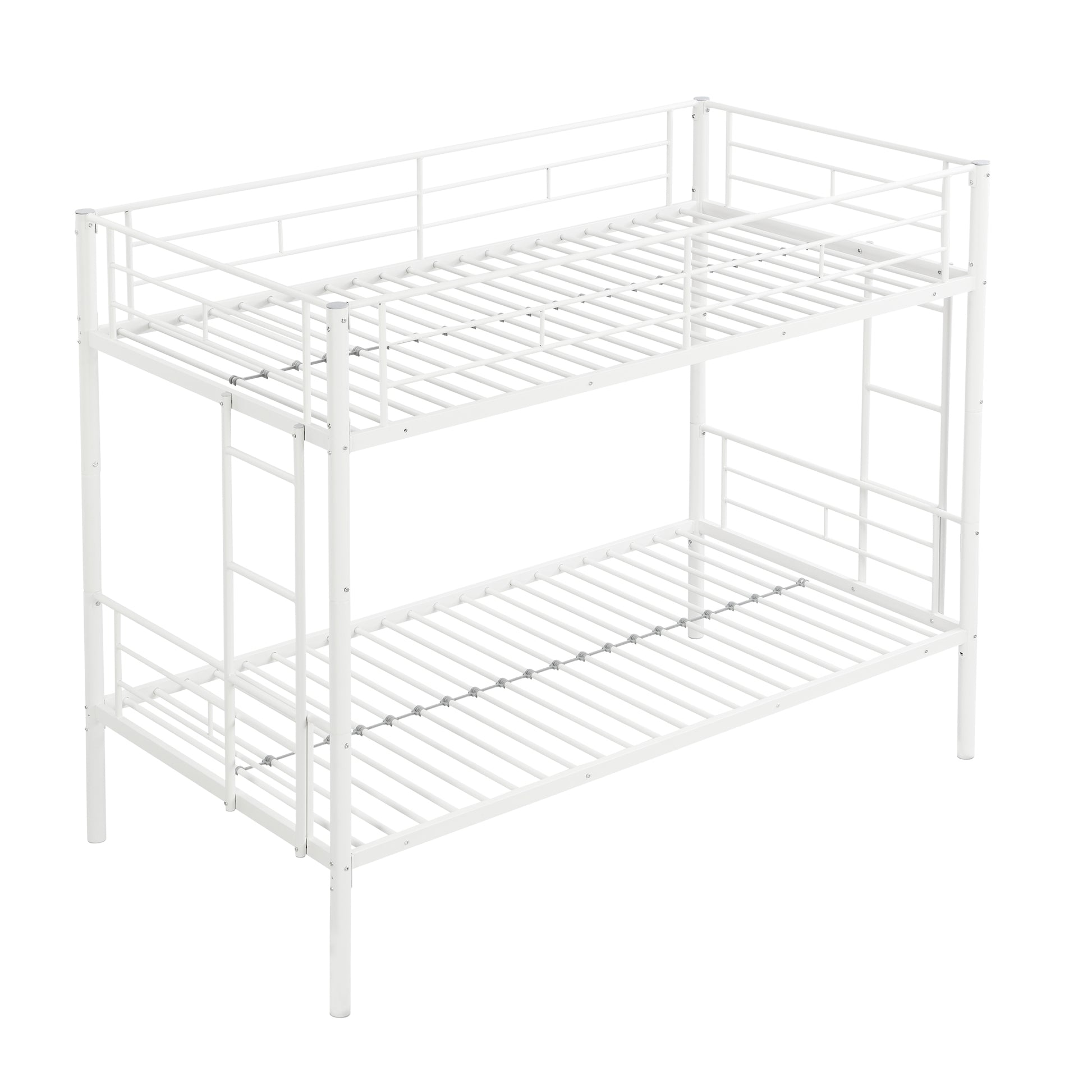 Metal Bunk Bed White White Metal
